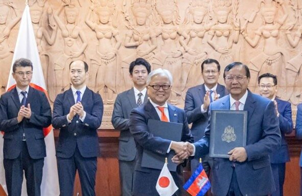 ជប៉ុន ផ្ដល់ជំនួយ ១៦២.៧ លានដុល្លារអាម៉េរិក ដល់រដ្ឋាភិបាលកម្ពុជា ដើម្បីអនុវត្តគម្រោងស្តារឡើងវិញនូវប្រព័ន្ធស្រោចស្រព និងប្រព័ន្ធរំដោះទឹក ភាគនិរតីរាជធានីភ្នំពេញ (កញ្ចប់ឥណទានទី៣)