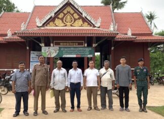 អាជ្ញាធរស្រុកឆែប ចុះបិទប្រកាសផ្អាកការដ្ឋានផ្ទះល្វែងខុសច្បាប់ជាផ្លូវការ ក្រោយម្ចាស់សំណង់រឹងរូសមិញព្រមចូលរួមសហការ