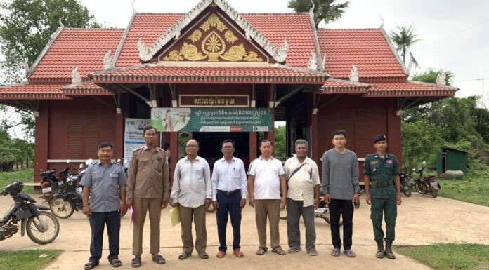អាជ្ញាធរស្រុកឆែប សម្រេចផ្អាកការដ្ឋានសំណង់ផ្ទះល្វែងមួយកន្លែងជាបណ្ដោះអាសន្ន ក្រោយរកឃើញថាសាងសង់គ្មានច្បាប់ និងរំលោភលើផ្លូវសាធារណៈជាង ៤ ម៉ែត្រ