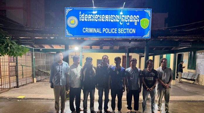 បញ្ជូនជនសង្ស័យ៨នាក់ទៅសាលាដំបូងខេត្តកំពតពាក់ព័ន្ធនឹងករណីកាប់ដើមត្នោតនៅស្រុកកំពង់ត្រាច
