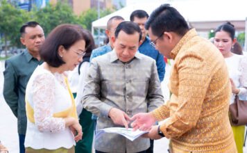 រដ្ឋមន្ត្រីក្រសួងទេសចរណ៍ និងរដ្ឋមន្ត្រីក្រសួងកិច្ចការនារី អញ្ជើញចុះពិនិត្យជាក់ស្តែងនៃការរៀបចំទីតាំងកម្មវិធី «ភូមិហ្វ្រង់កូហ្វូនី»