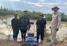 កម្លាំងជំនាញចុះបង្ក្រាបបទល្មើសនេសាទនៅតំបន់វាលក្រោម ក្នុងក្រុងស្ទឹងសែន ខេត្តកំពង់ធំ